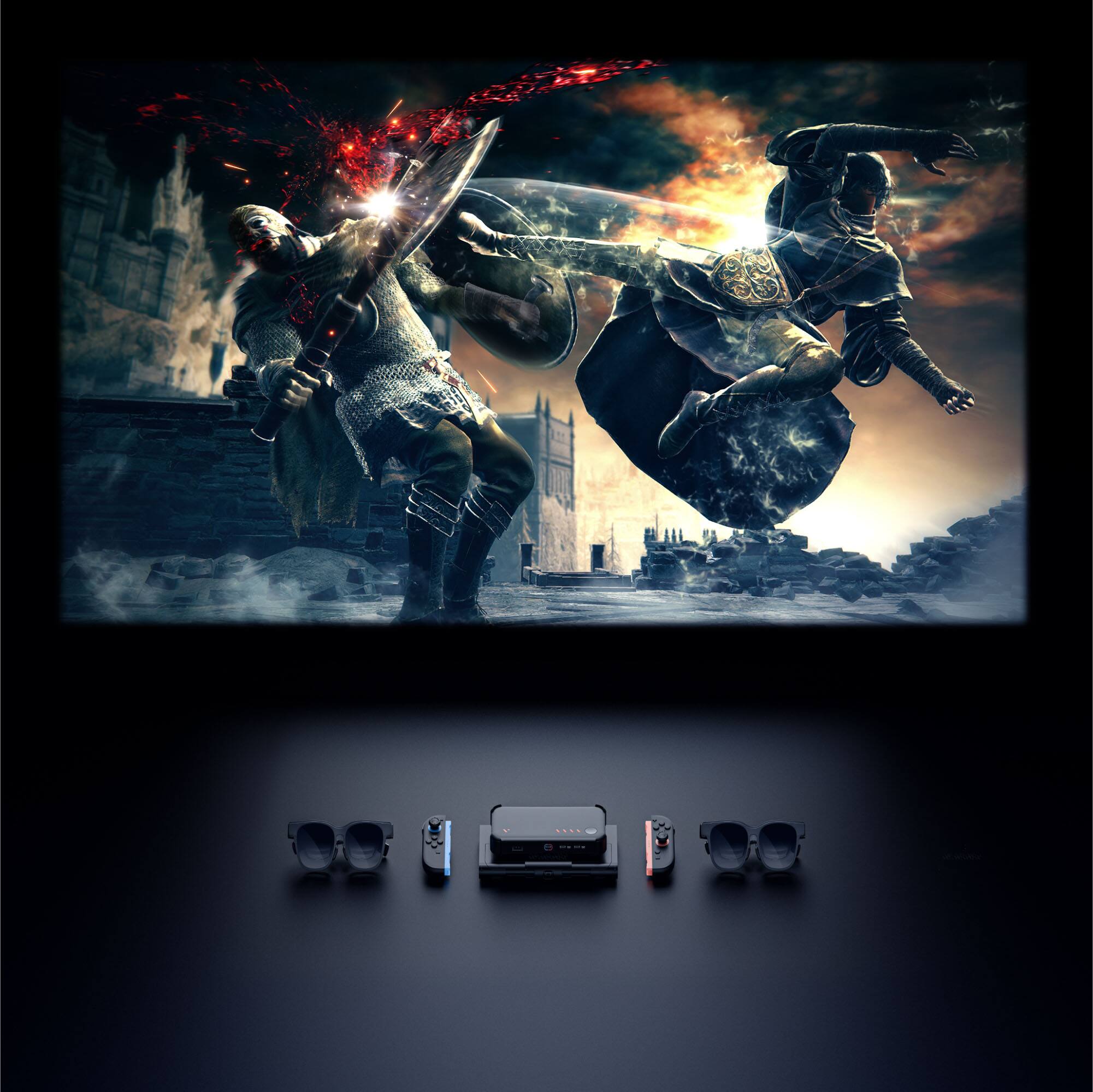 Back. VITURE - Mobile Dock Mount for Switch 2, Easy to Carry - Black.