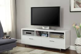 Manhattan Lane - Stunning tv console With chrome legs - White