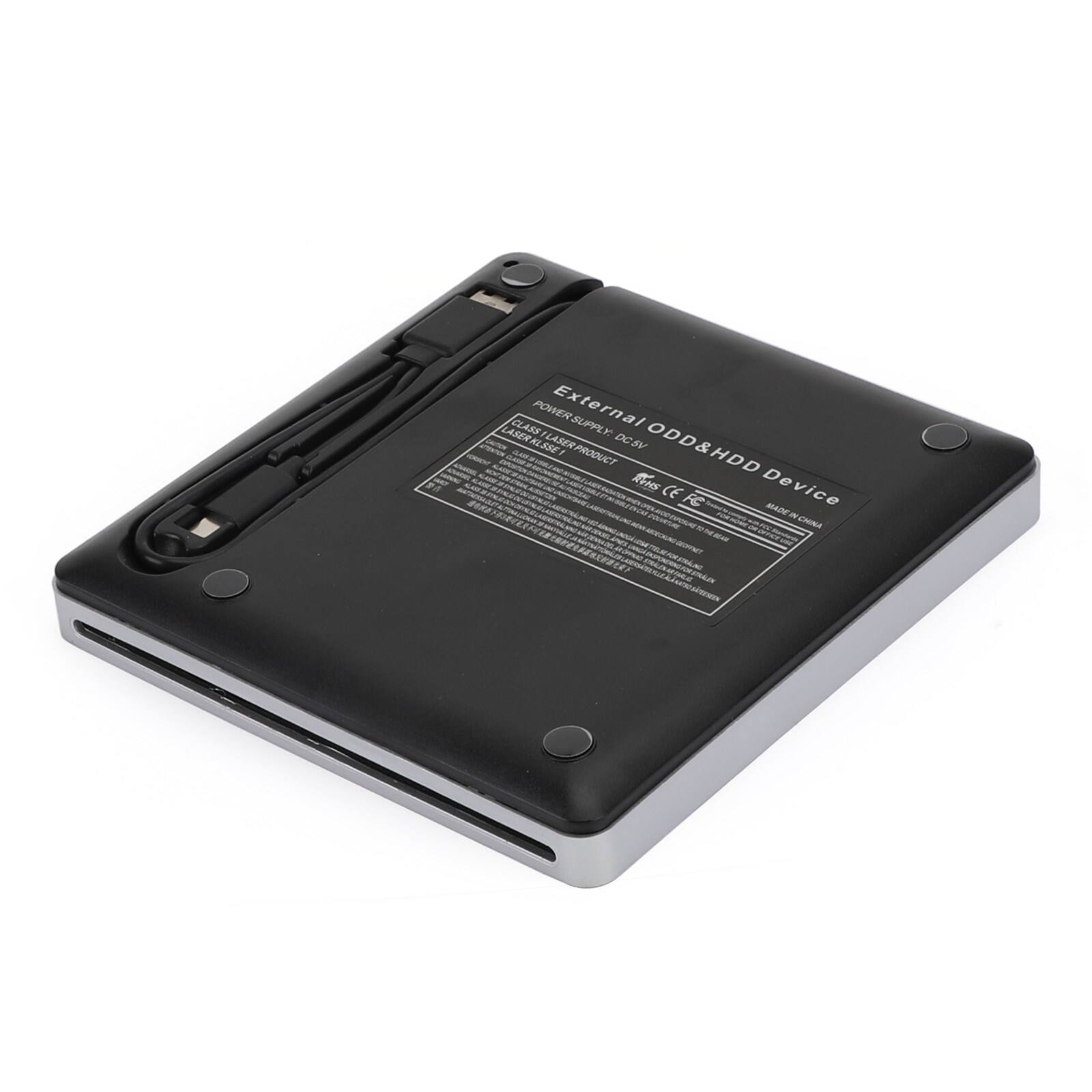 External ODD&HDD Device  
Power Supply: DC 5V  
Made in China  

CLASS POWERSUPPLY External  
GALER LABER V800  
PRODUCT ODD&HDD - APAN CE Device  
MADE IN CHINA  

FC  
MADEWCHIN  
mAan A