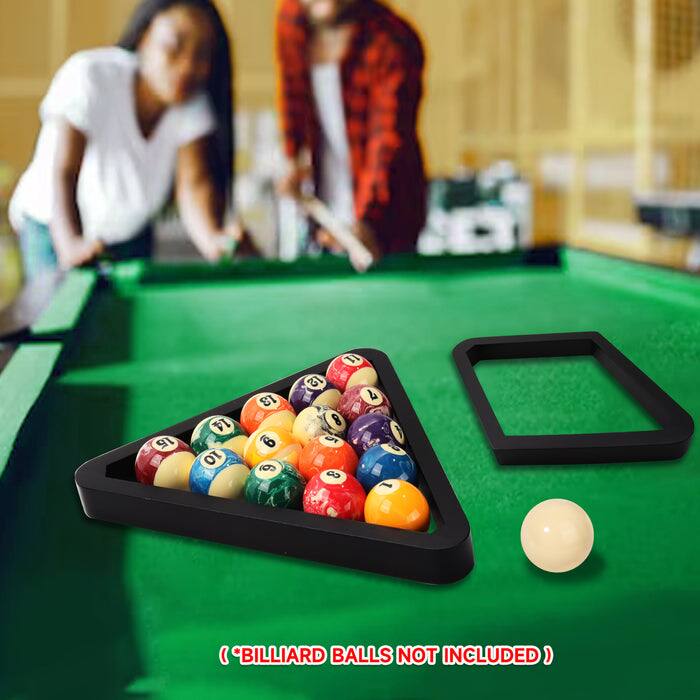 GSE Games & Sports Expert Deluxe Solid Wood 8 Ball Triangle and 9 Ball ...