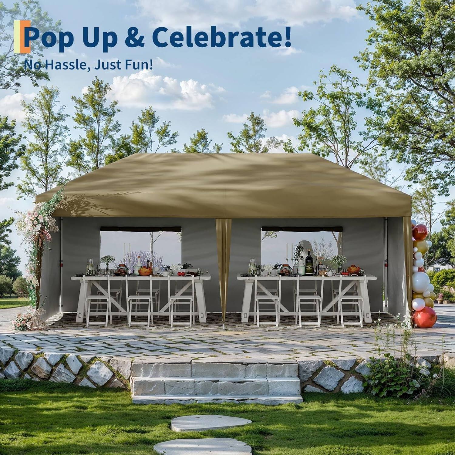 Pop Up & Celebrate!  
No Hassle, Just Fun!