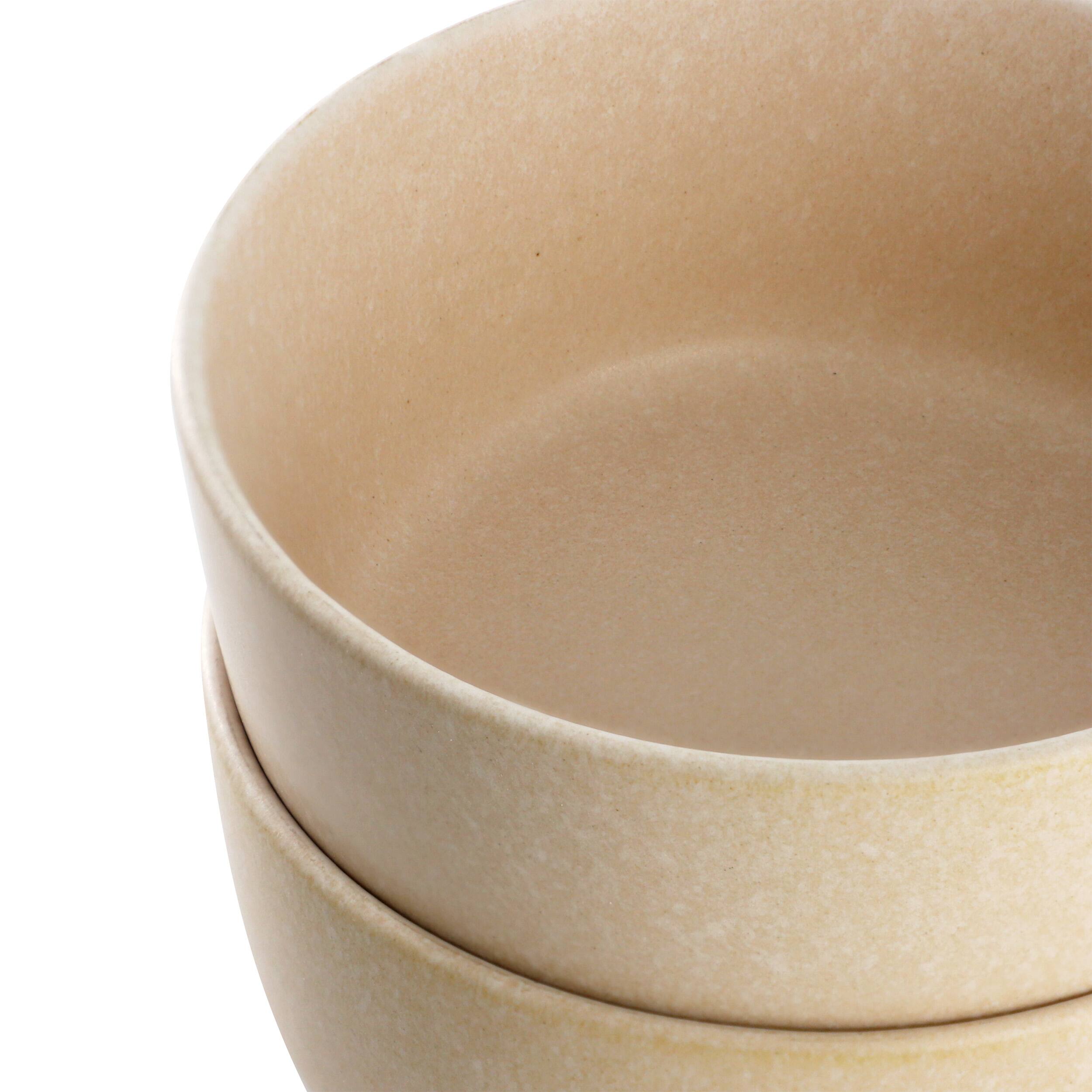 Alt View 3. Gibson - Soho Lounge Bryant Park 2 Piece 6 Inch Stoneware Cereal Bowl Set in Beige - Beige.