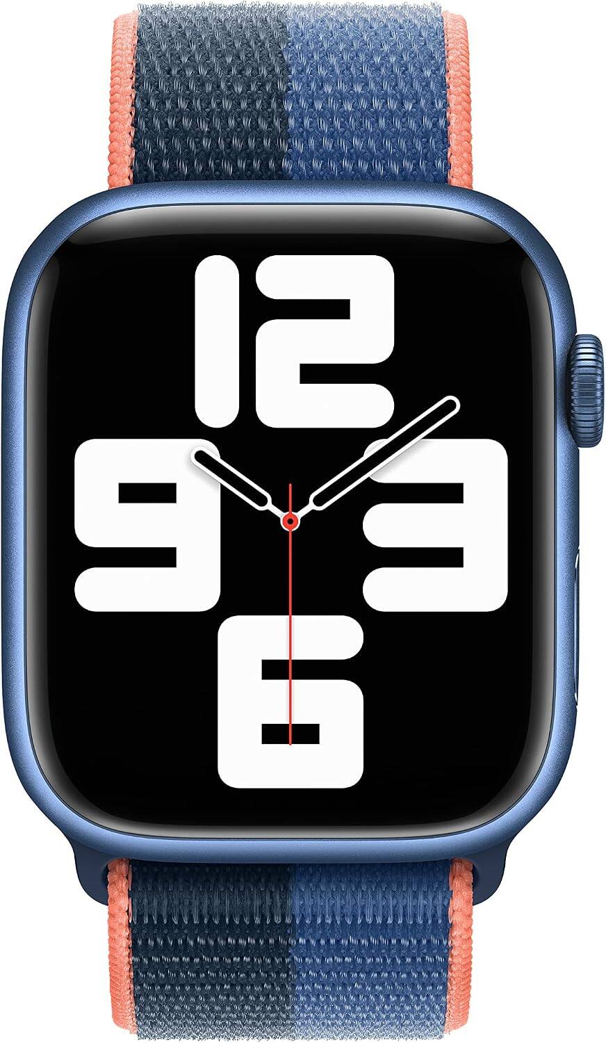 Alt View 2. Apple - Apple Watch Band - Sport Loop (45mm) - Blue Jay/Abyss Blue - Extra Large - Blue.