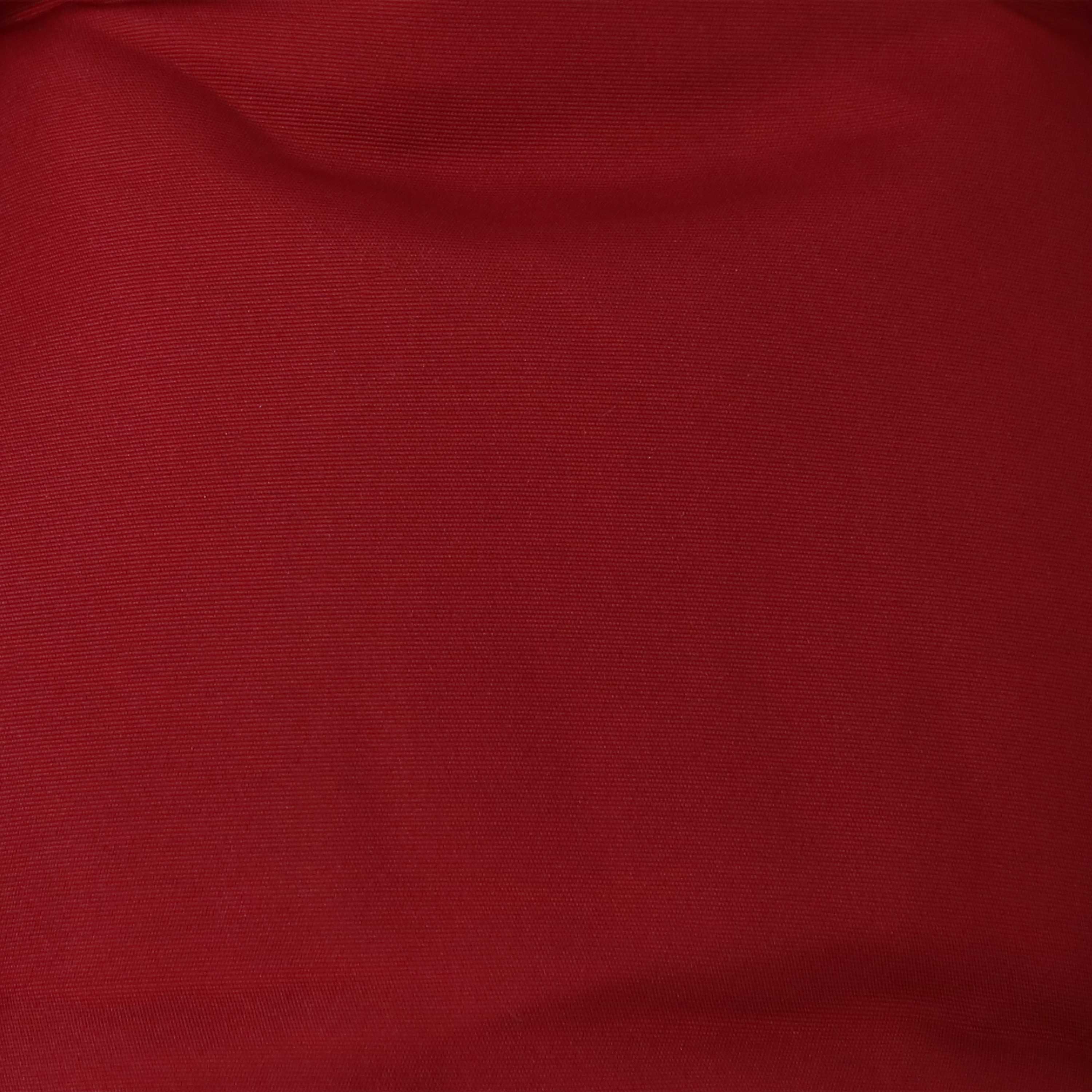 Alt View 5. Sunnydaze - Black Polyethylene Wicker Hanging Egg Chair with Cushions - Red.