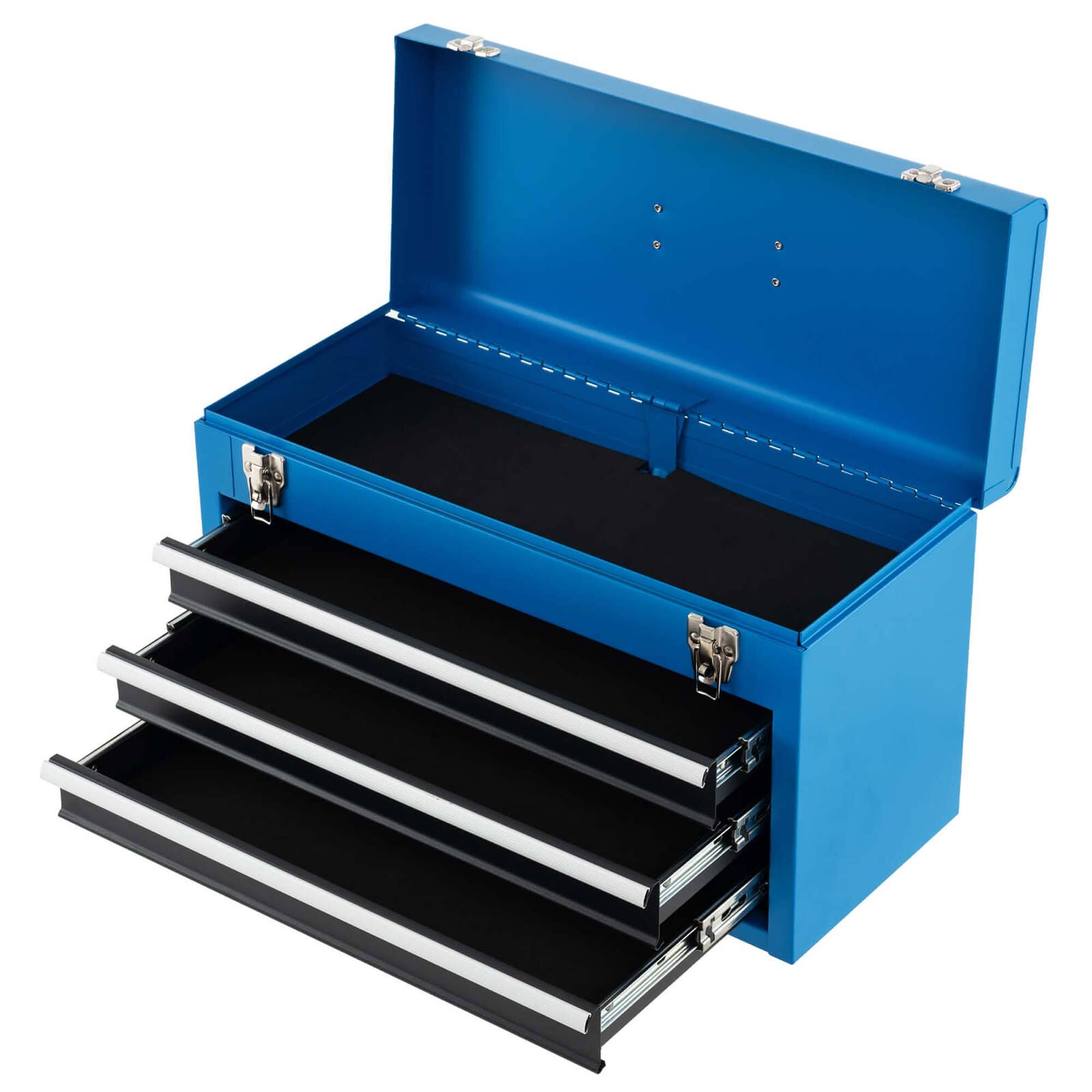 Alt View 9. Costway - Costway Portable Tool Chest Box Storage Cabinet Garage Mechanic Organizer 3 Drawers - Blue.