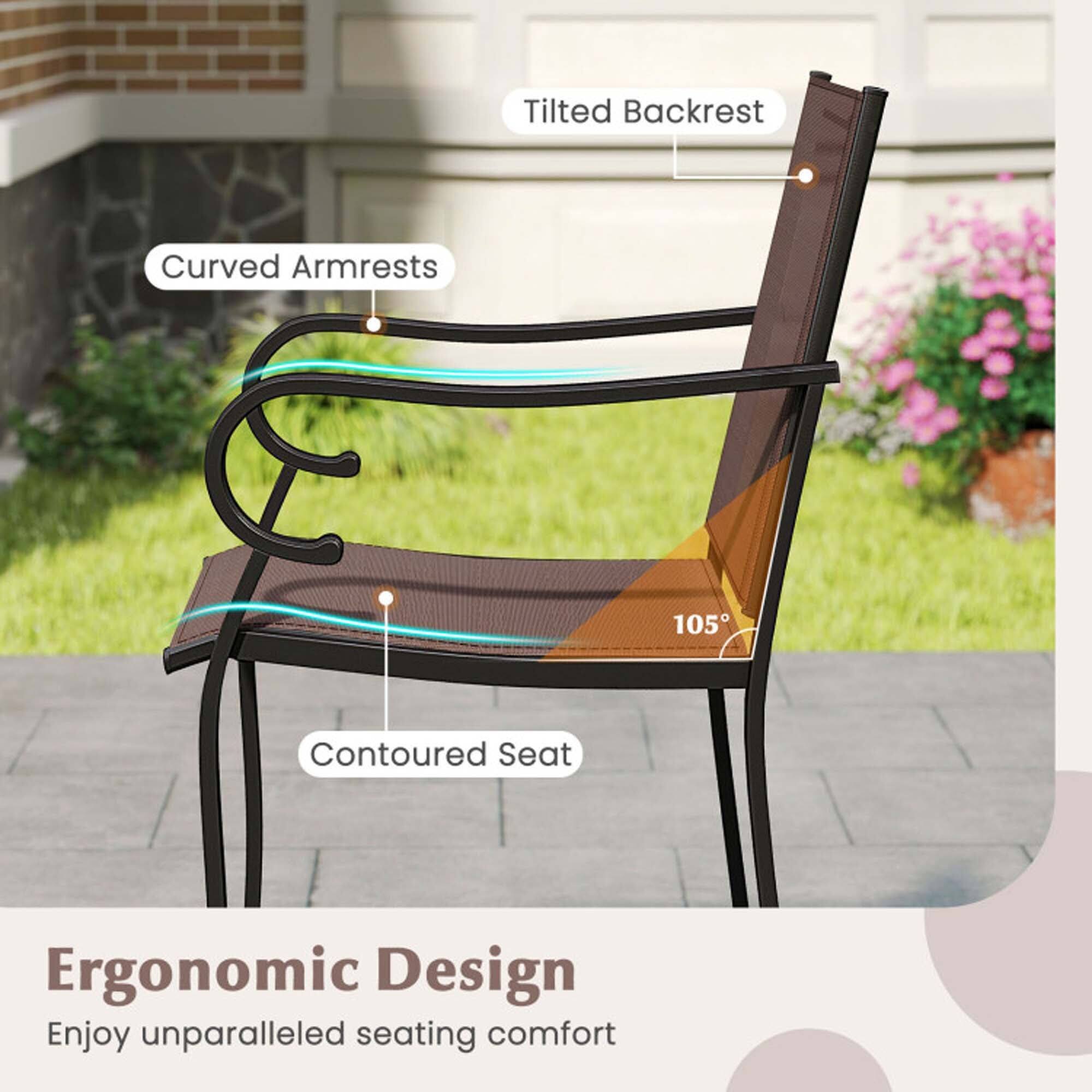 Tilted Backrest  
Curved Armrests  
105°  
Contoured Seat  
Ergonomic Design  
Enjoy unparalleled seating comfort