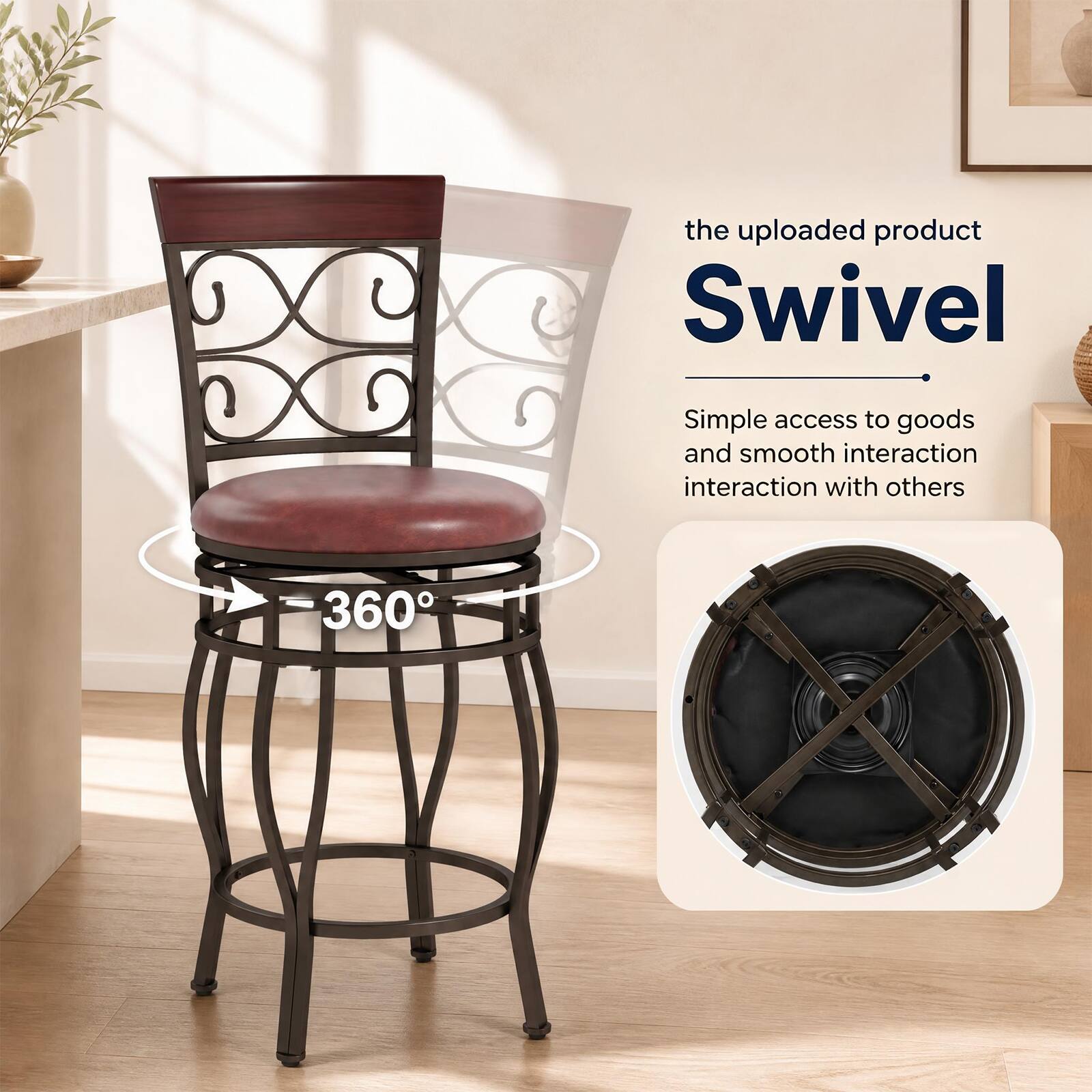 the uploaded product Swivel

Simple access to goods and smooth interaction with others

360°