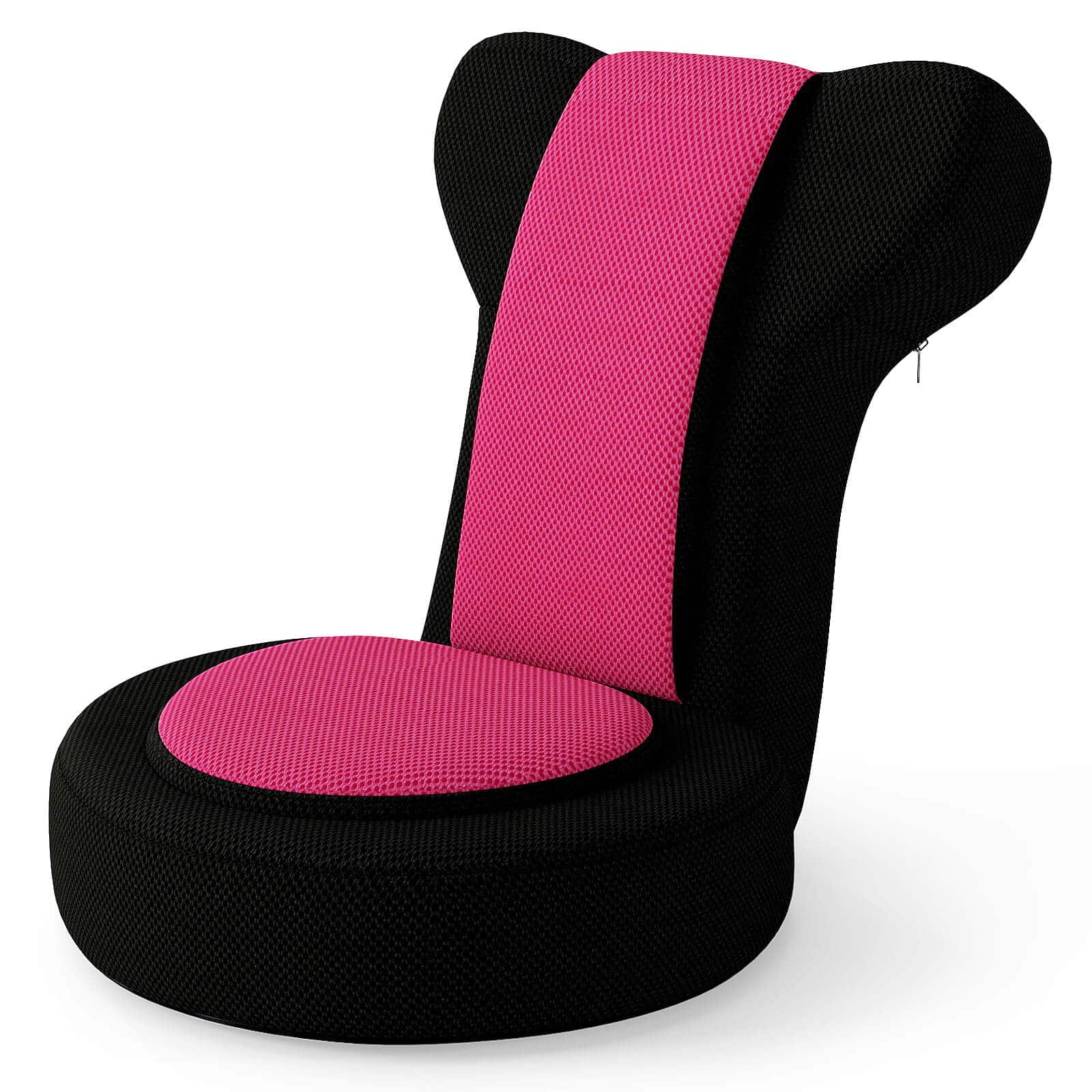 Costway - Lazy Sofa Chair with Adjustable Headrest & Backrest, Sponge Padded Seat,Metal Frame - Black + Pink price history on PriceWatchPro