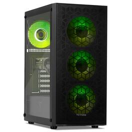 YEYIAN - Gaming PC. Ryzen 5 8400F, NVIDIA RTX 5050, 1TB NVMe, 16GB DDR5, 650W 80+ GOLD, W11. YPA-YU84F0B-5501U - Black