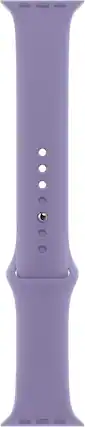 Front. Apple - Apple Watch Band - Sport Band (45mm) - English Lavender - Regular - Purple.