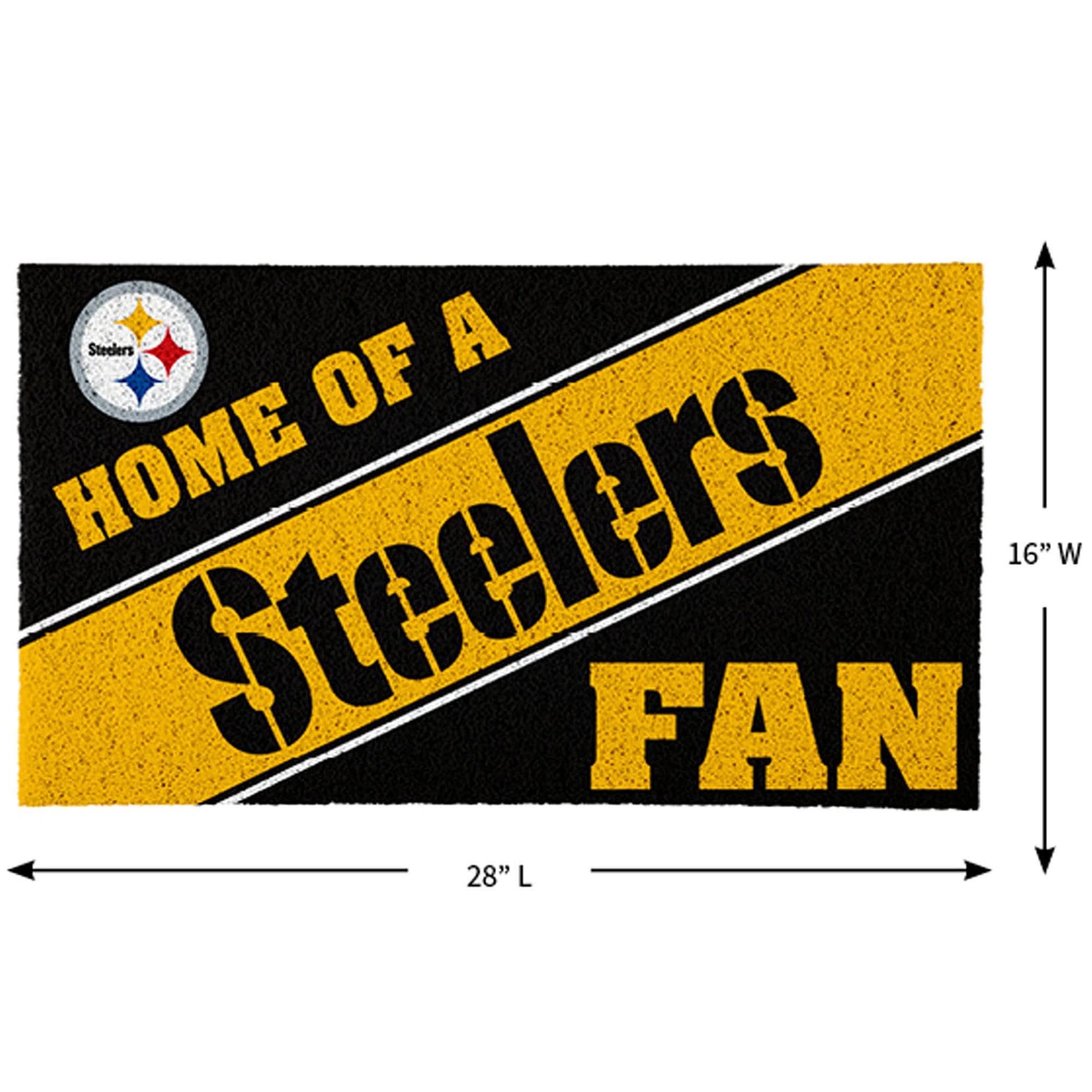 Steelers A Home of a Steelers Fan 16" W 28" L