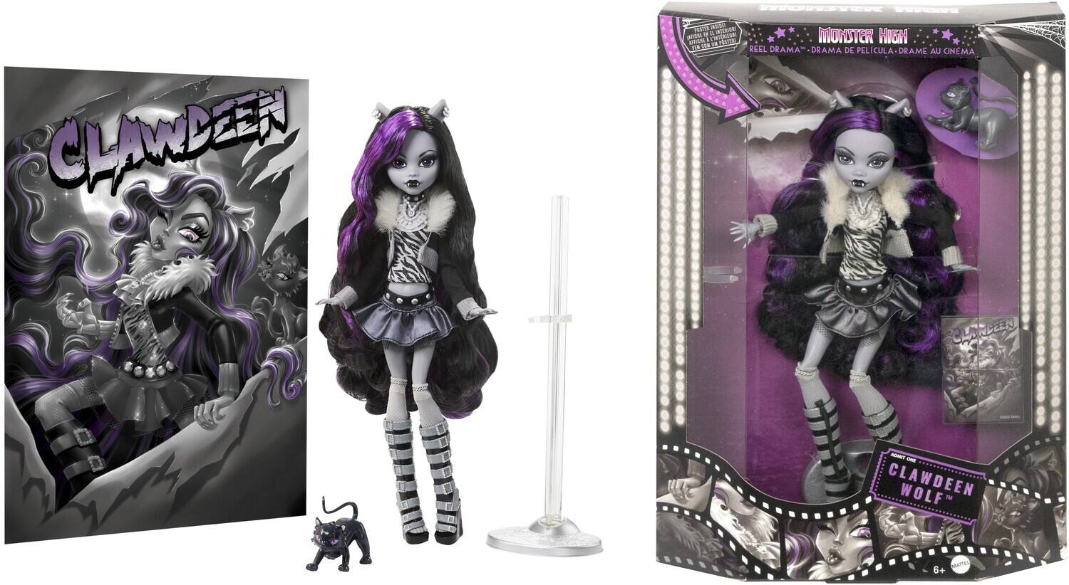 CLAWDEEN WOLF
MONSTER HIGH
DIN REEL DRAMA - DRAME AU CINÉMA
CLAWDEEN WOLF
MATTEL
6+