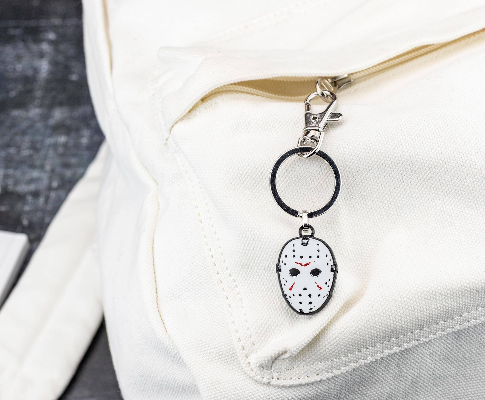 Alt View 4. SalesOne LLC - Friday The 13th Jason Voorhees Hockey Mask Enamel Keychain - Multi-Colored.