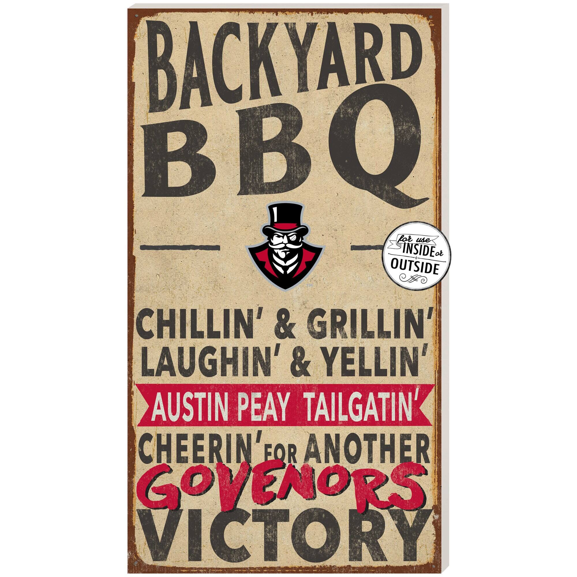 Austin Peay State Governors 11'' x 20'' Indoor/Outdoor BBQ Sign