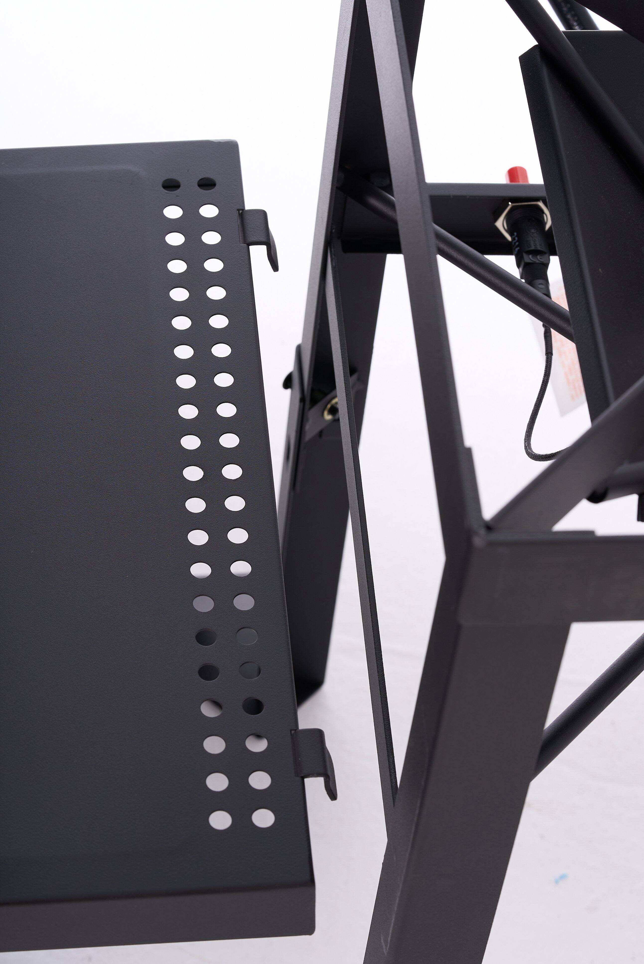 Alt View 2. Fire Riot - Dual Jet Burner with Side Table - Black.