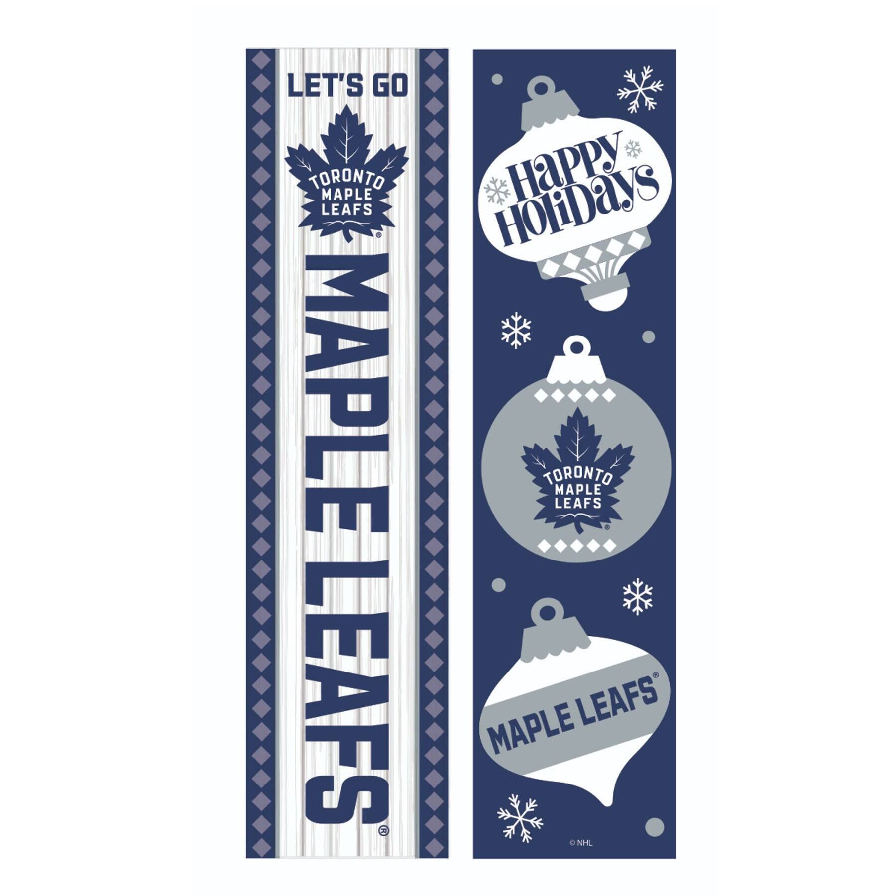 Evergreen Enterprises - Toronto Maple Leafs 47" Double Sided Christmas Leaner Fan Sign - Multicolor