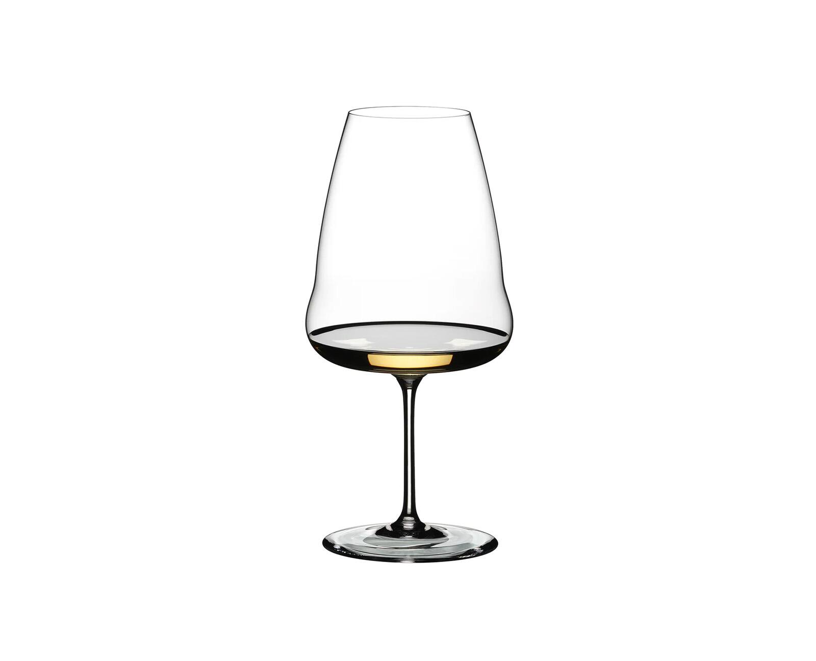 Front. Riedel - Winewings Riesling Wine Glass, Single Glass - Clear.