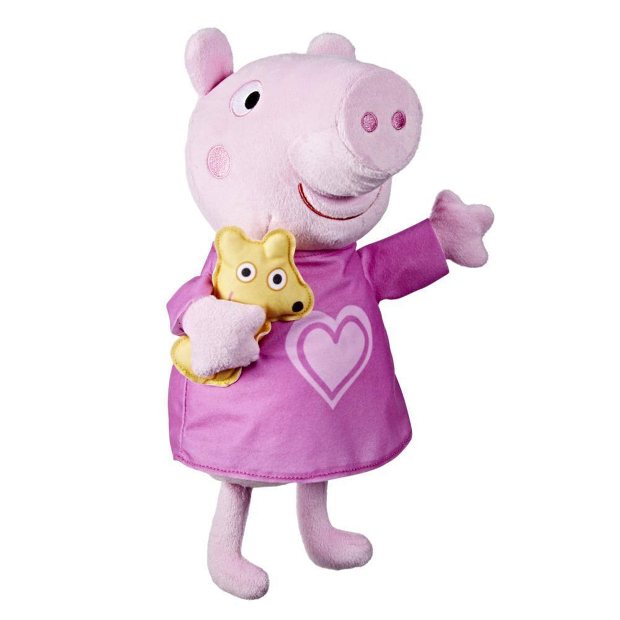 Front. Hasbro - Peppa Pig 11 Inch Bedtime Lullabies Singing Plush Doll - Pink.