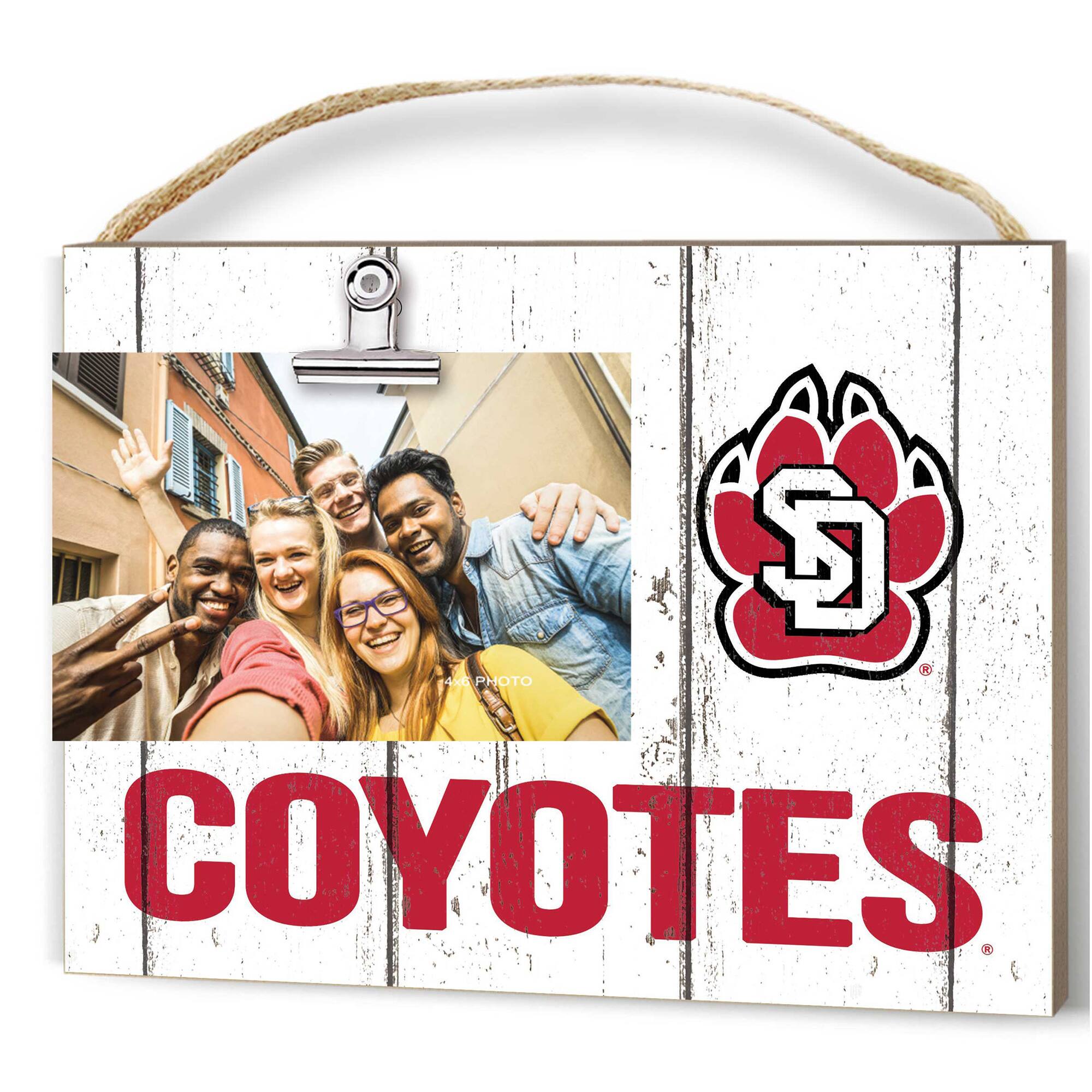 South Dakota Coyotes 8'' x 10'' Weathered Clip It Frame