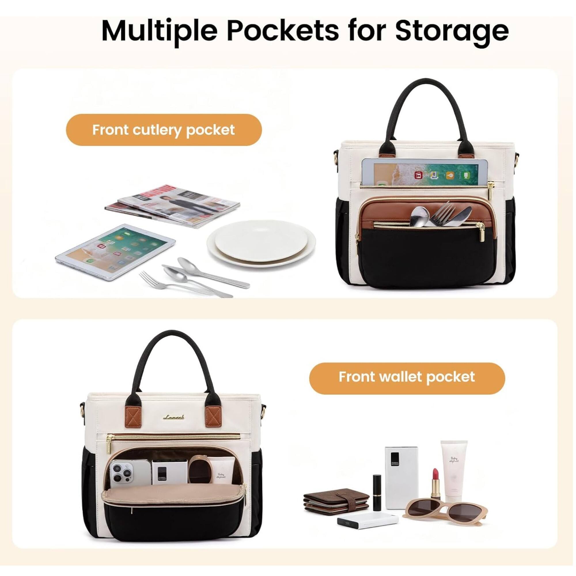 Multiple Pockets for Storage

Front cutlery pocket

Front wallet pocket