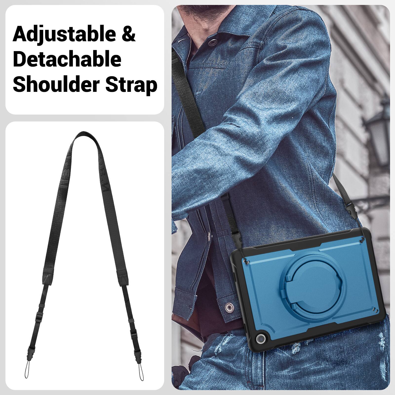 Adjustable & Detachable Shoulder Strap