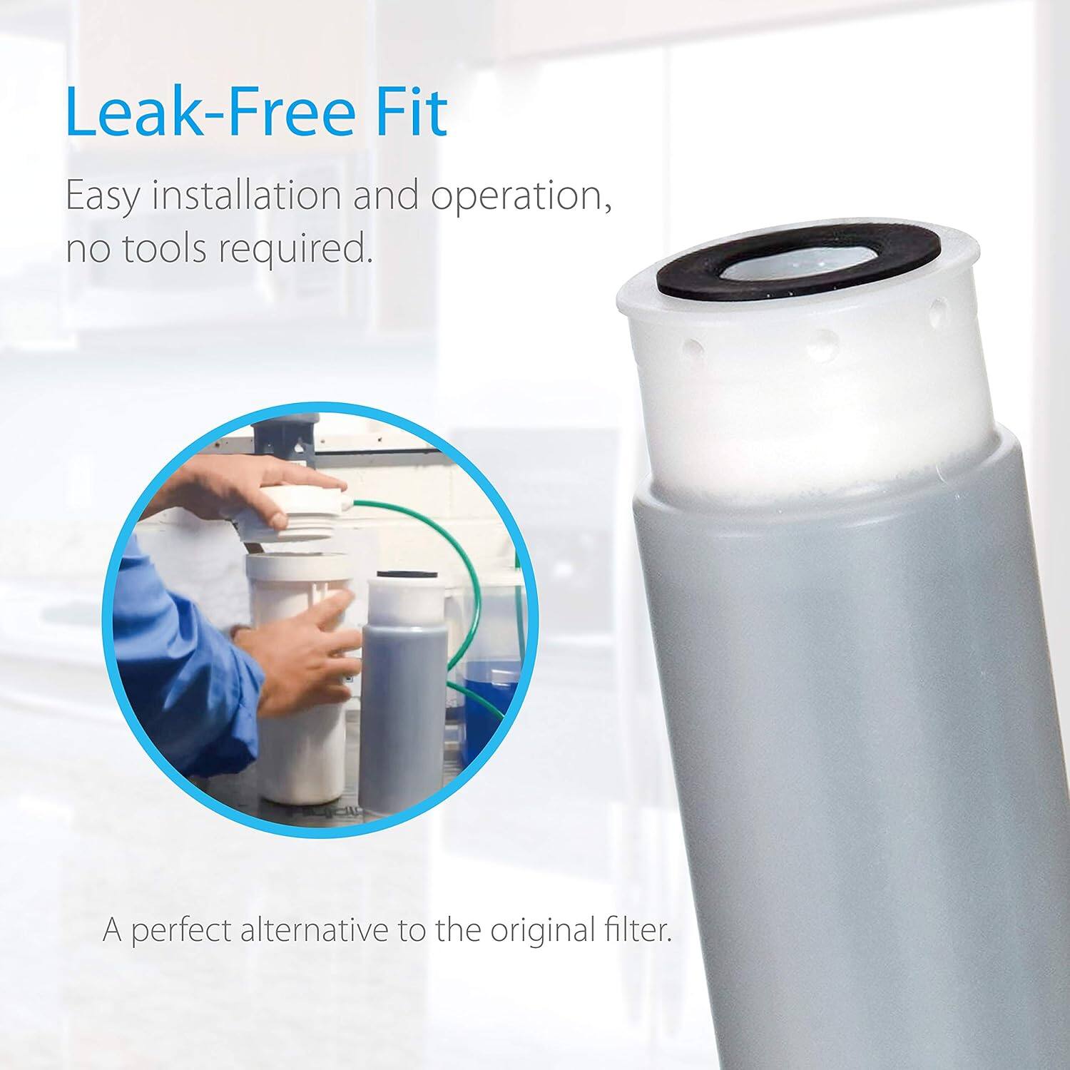Leak-Free Fit

Easy installation and operation, no tools required.

A perfect alternative to the original filter.