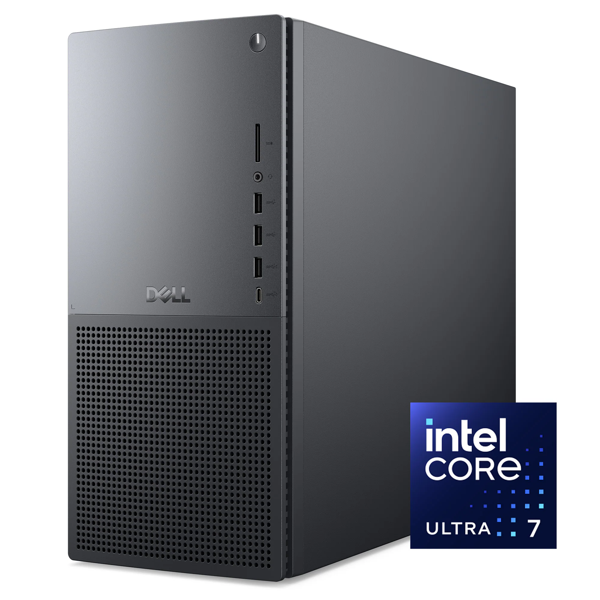 Dell - Tower Plus EBT2250 Desktop - Intel Core Ultra 7 265 2025 - 32GB Memory - NVIDIA GeForce RTX 5070 - 1TB Storage - Black