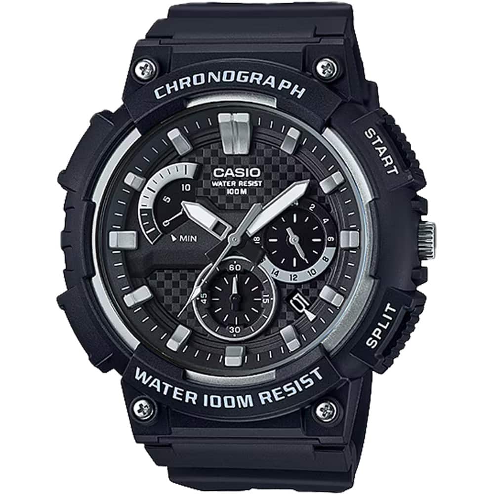 Casio - Men's Chronograph Sport Watch with Dial - MCW-200H-1AV - Black