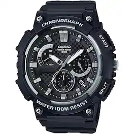 Casio - Men's Chronograph Sport Watch with Dial - MCW-200H-1AV - Black