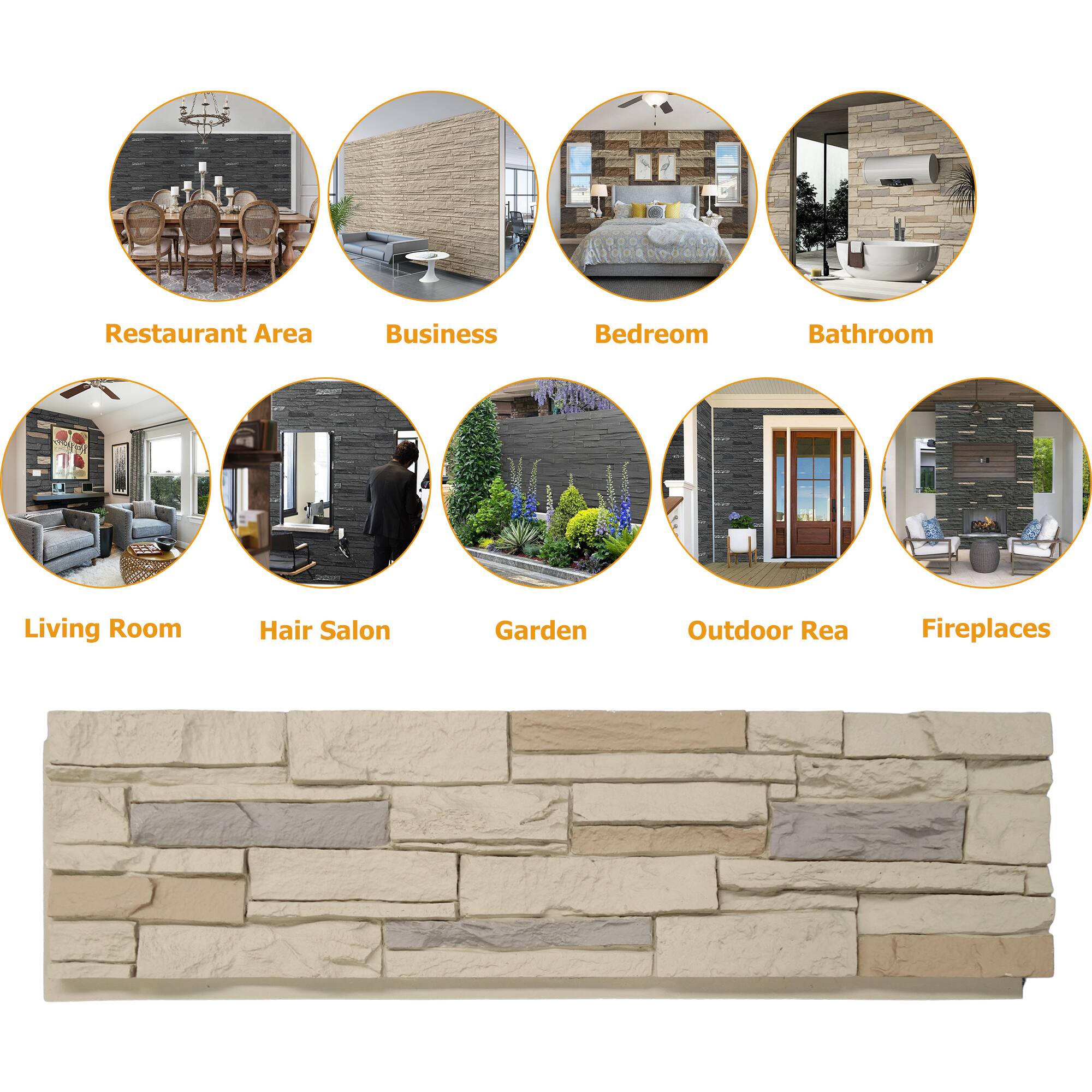 Restaurant Area  
Business  
Bedroom  
Bathroom  
Living Room  
Hair Salon  
Garden  
Outdoor Area  
Fireplaces