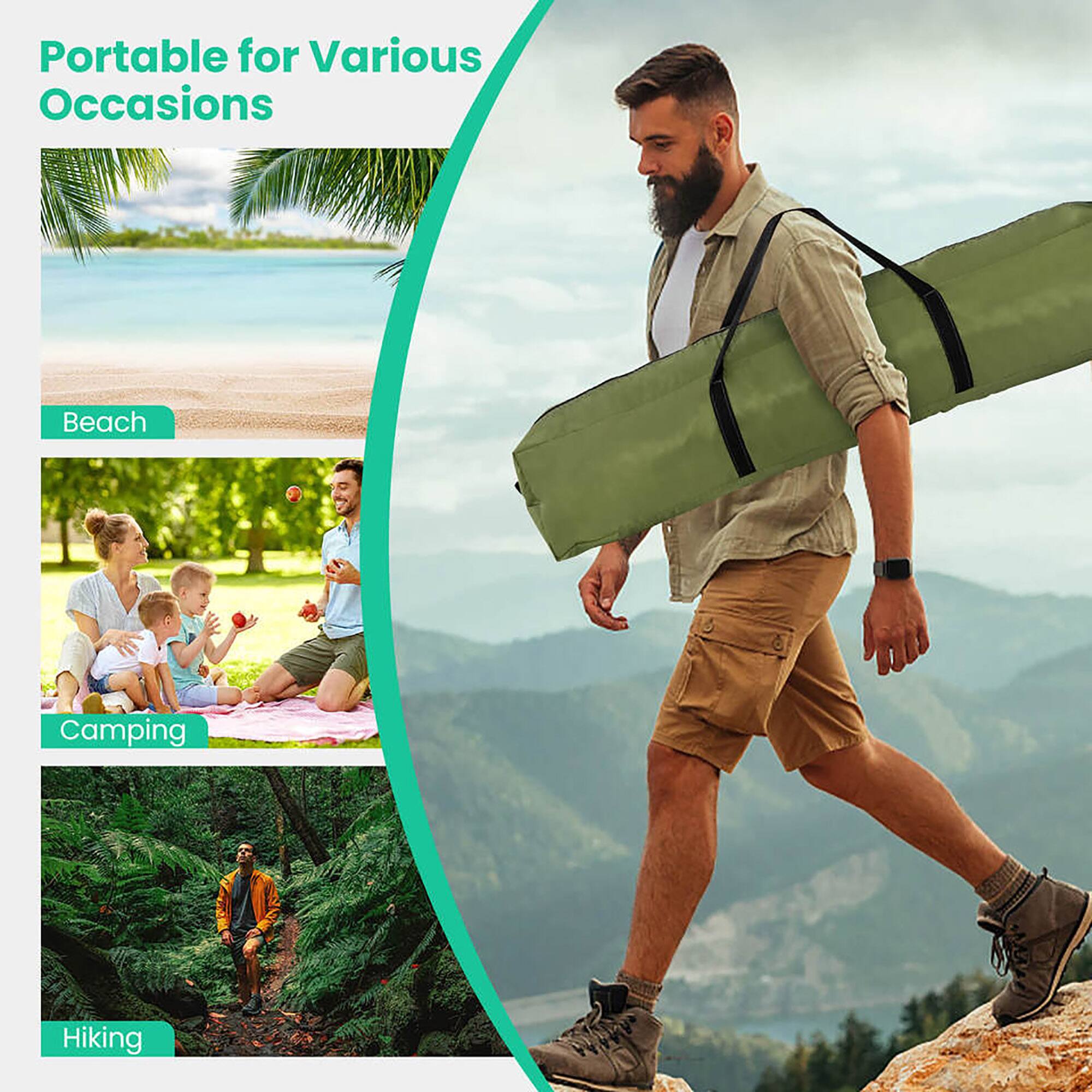 Portable for Various Occasions

Beach  
Camping  
Hiking