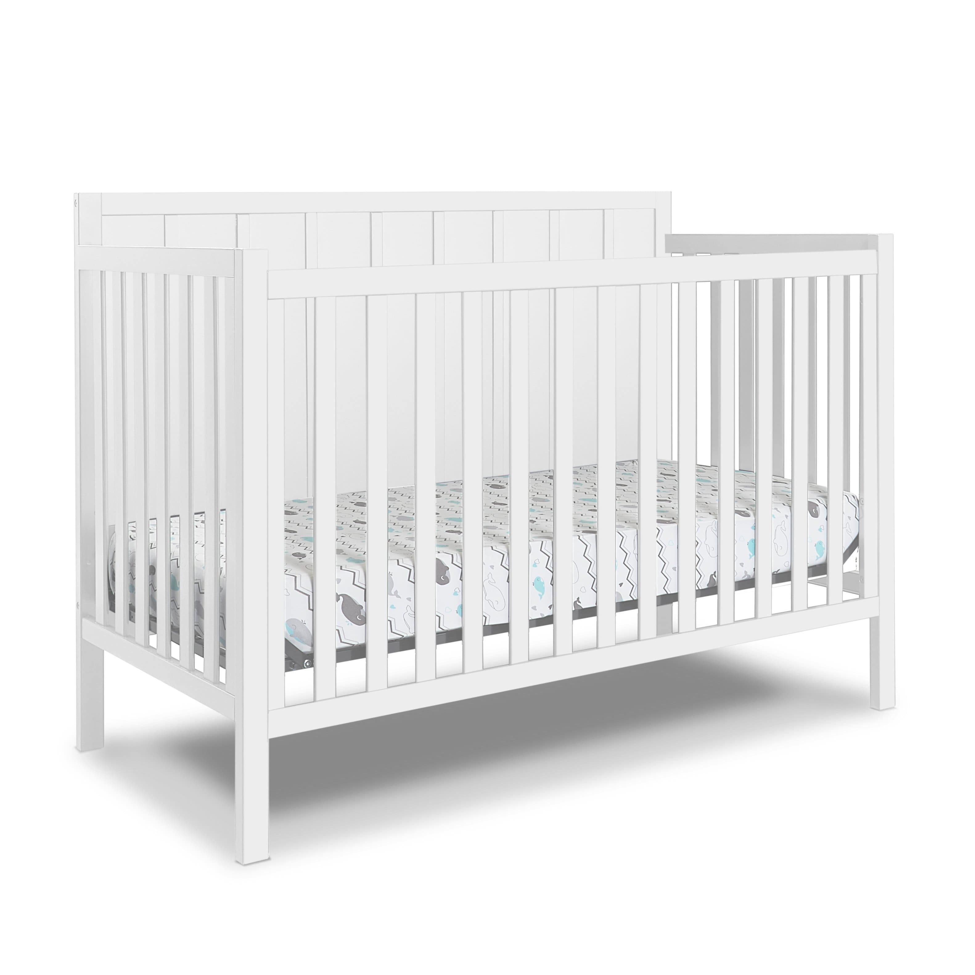 Front. Sorelle - Essex 4-in-1 Convertible Crib White - White.