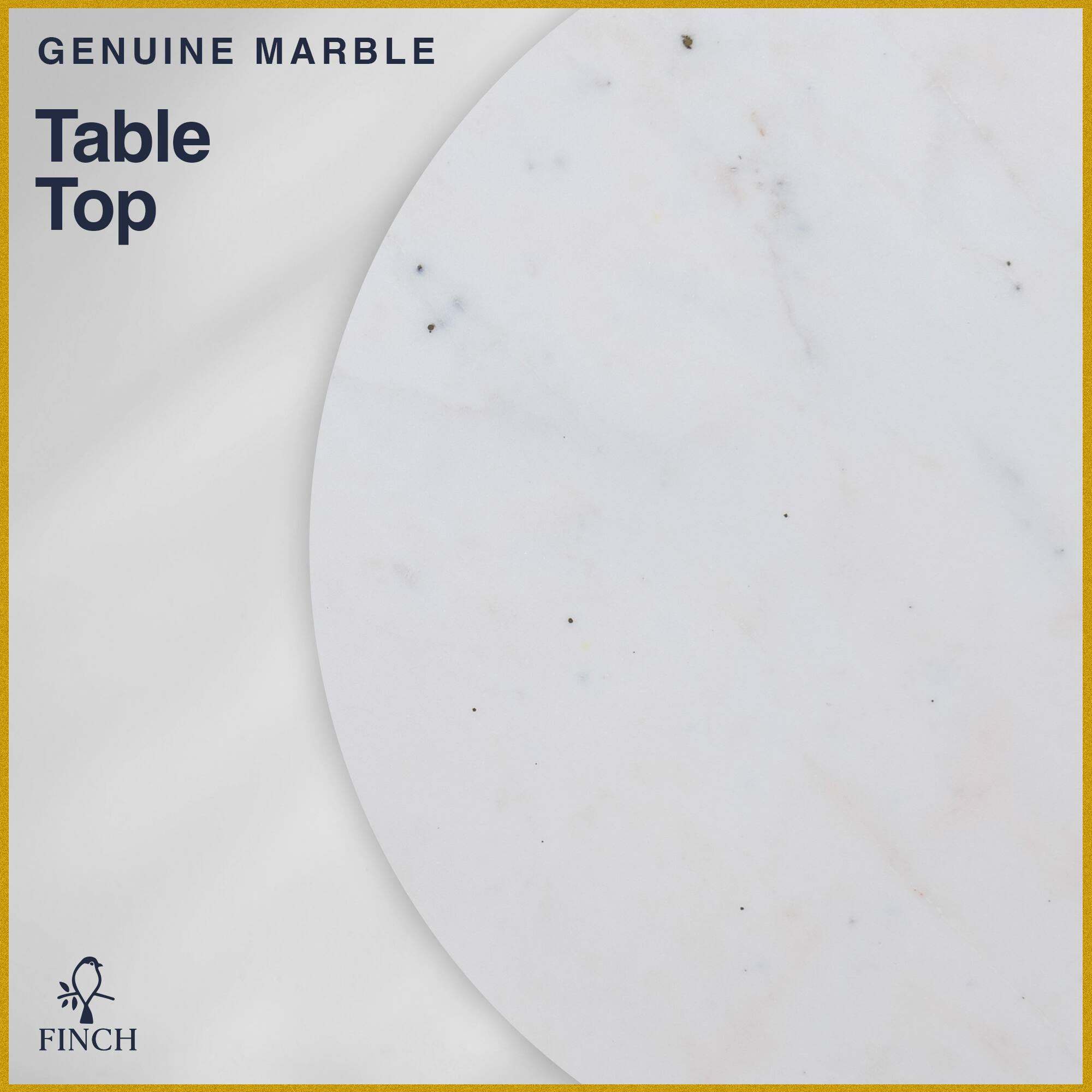 GENUINE MARBLE Table Top FINCH