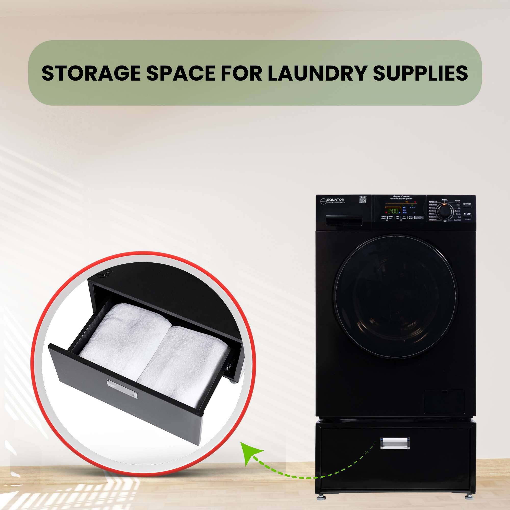 STORAGE SPACE FOR LAUNDRY SUPPLIES