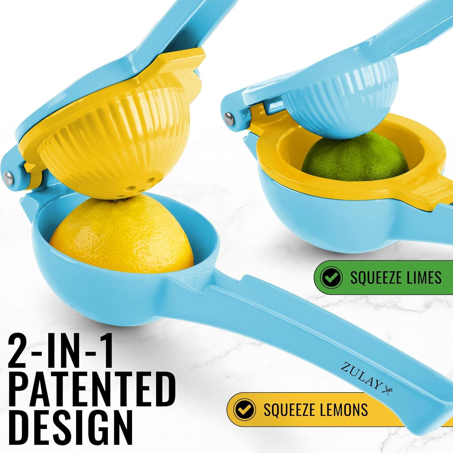 2-IN-1 PATENTED DESIGN

SQUEEZE LIMES

SQUEEZE LEMONS