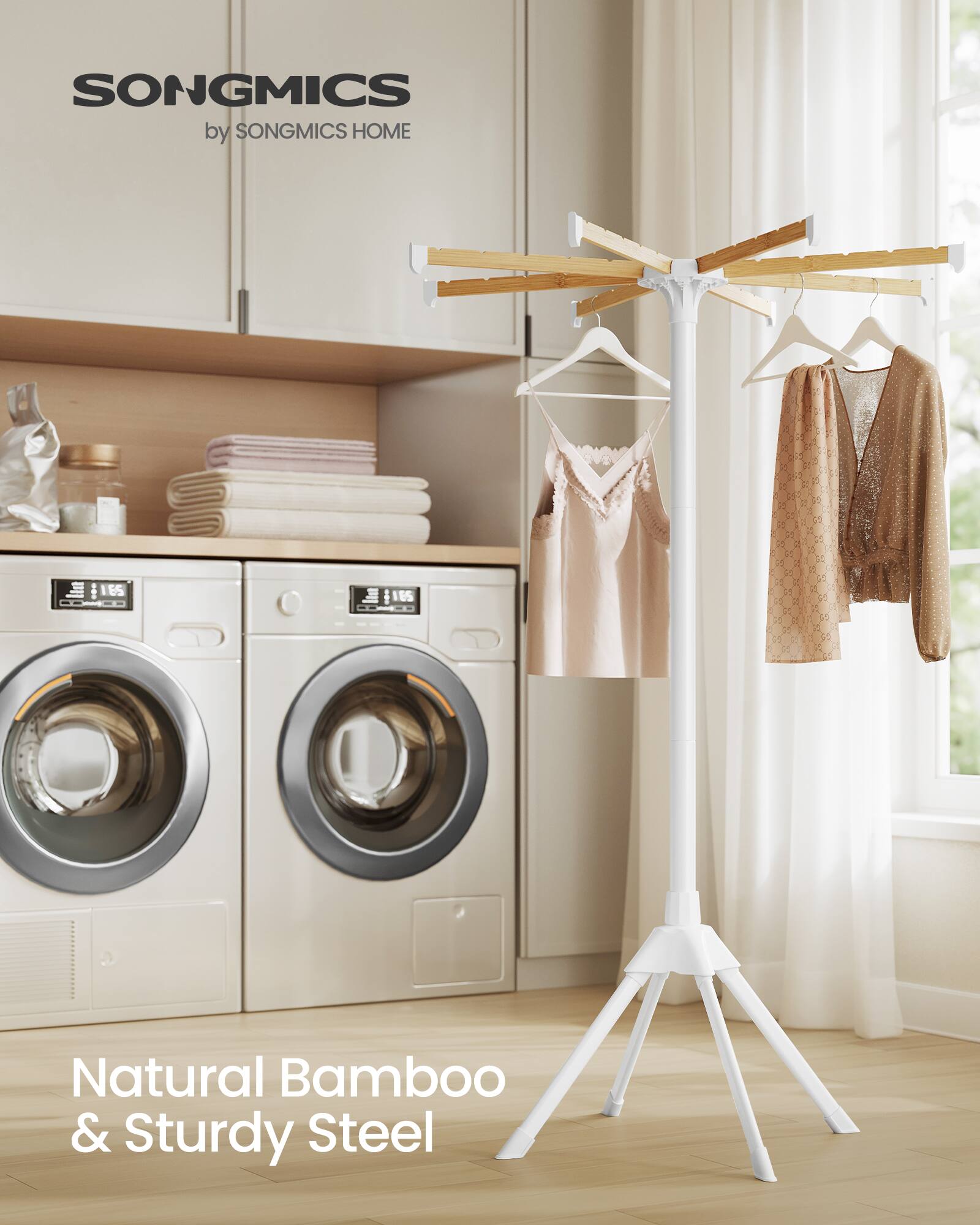 SONGMICS by SONGMICS HOME

Natural Bamboo & Sturdy Steel