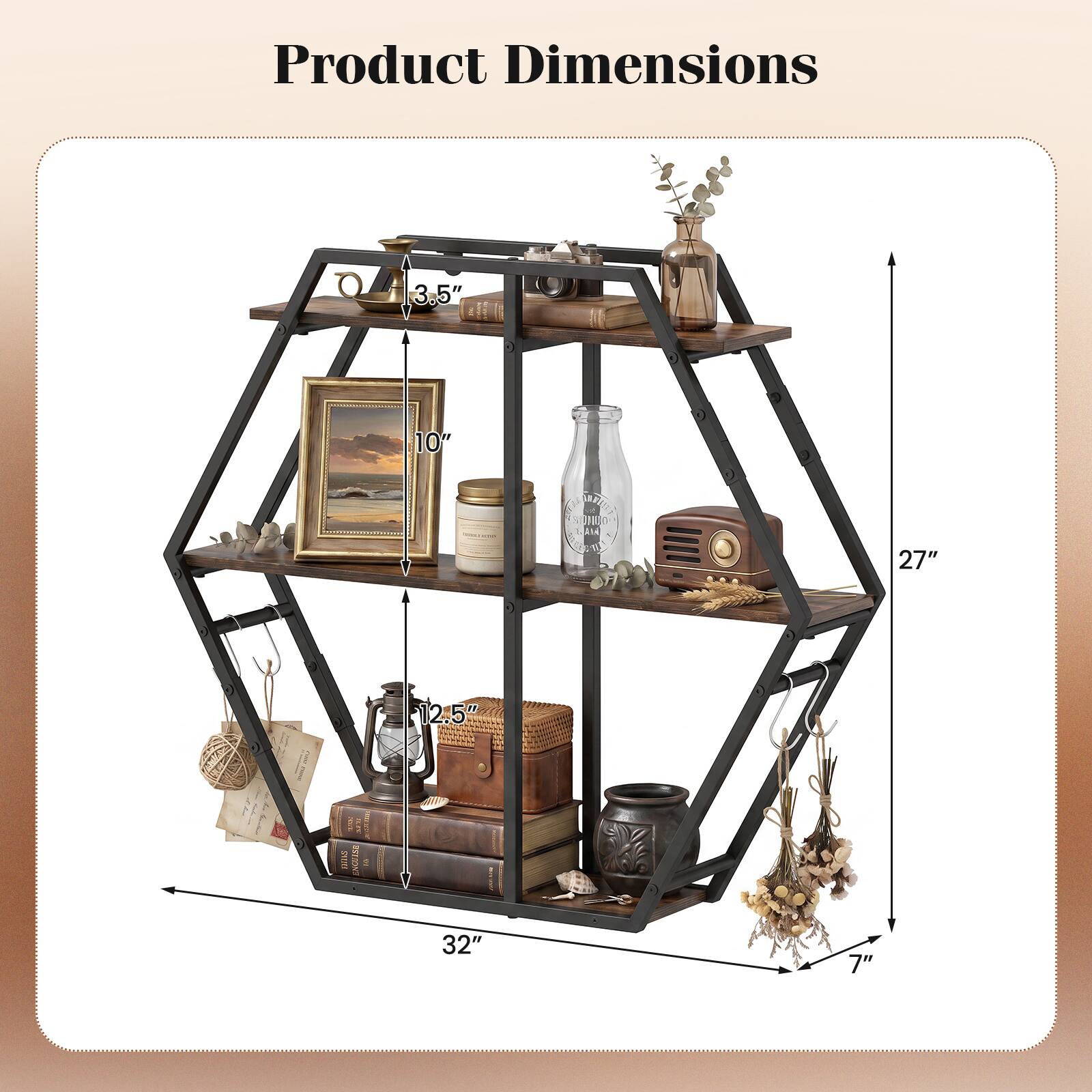 Product Dimensions: 3.5" x 10" x 27" x 12.5" x 32" x 7"