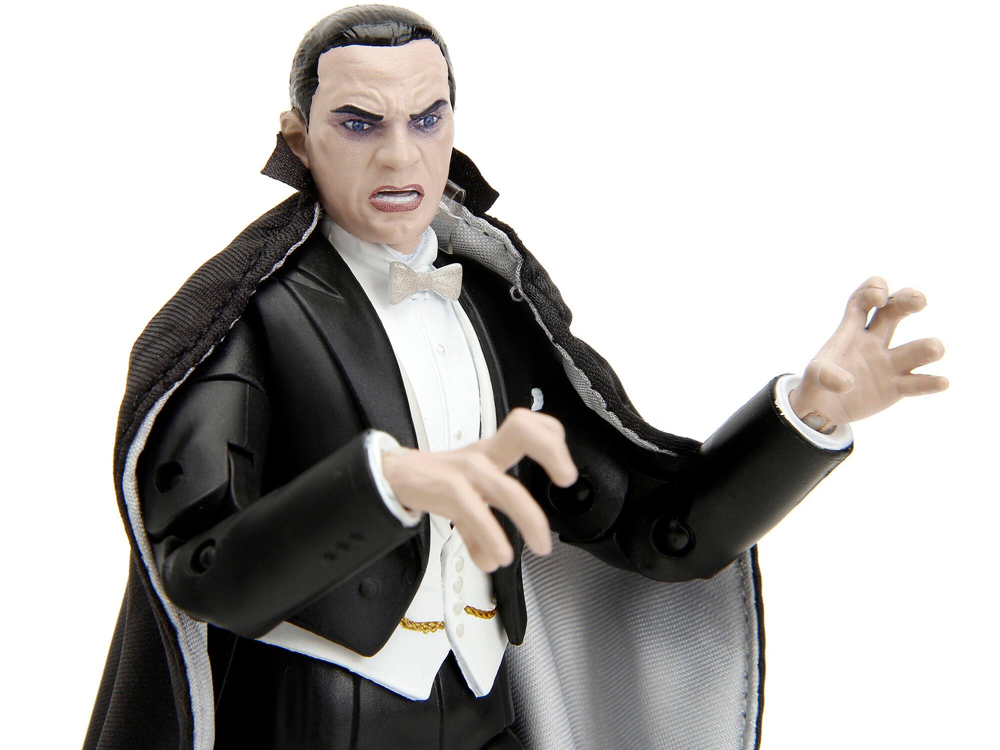 Angle. Jada - Bela Lugosi Dracula 6" Moveable Figure with Accessories by Jada - Black.