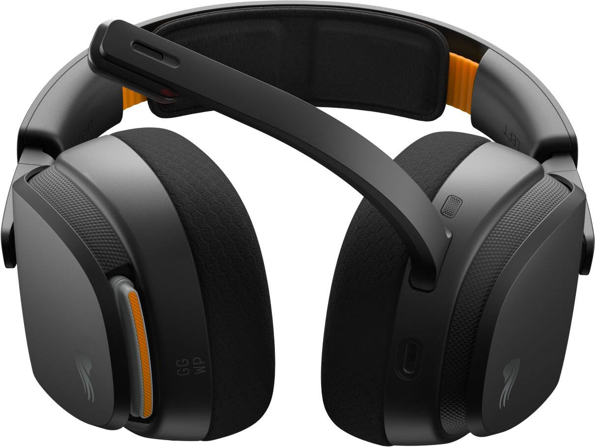 Alt View 19. Glorious - GHS Wireless InfinitePlay 2.4/Bluetooth Over-Ear Wireless Gaming Headset + Base Station for PC, PS5, PS4 and Switch - Black.