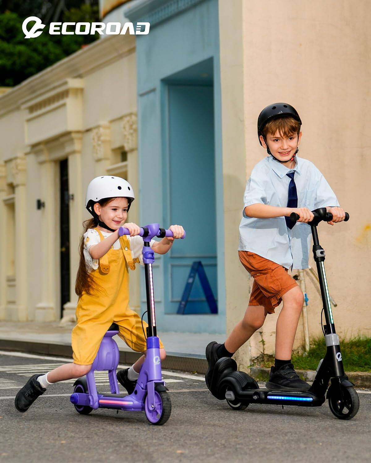 Alt View 10. Ecoroad - ECOROAD EK8 Foldable Kid Electric Scooter(200W Motor , 9 Miles Range , 10 MPH ,  Bluetooth Music)  - Black - Black.