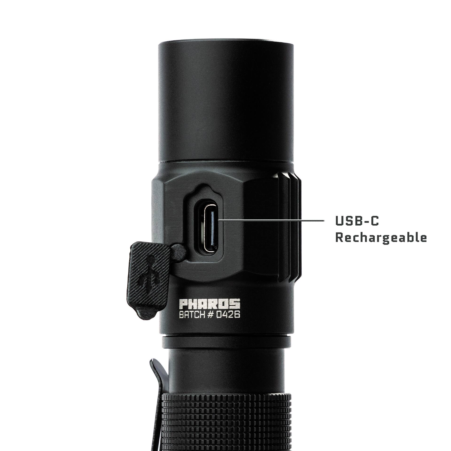 USB-C Rechargeable  
PHAROS BATCH # 0426