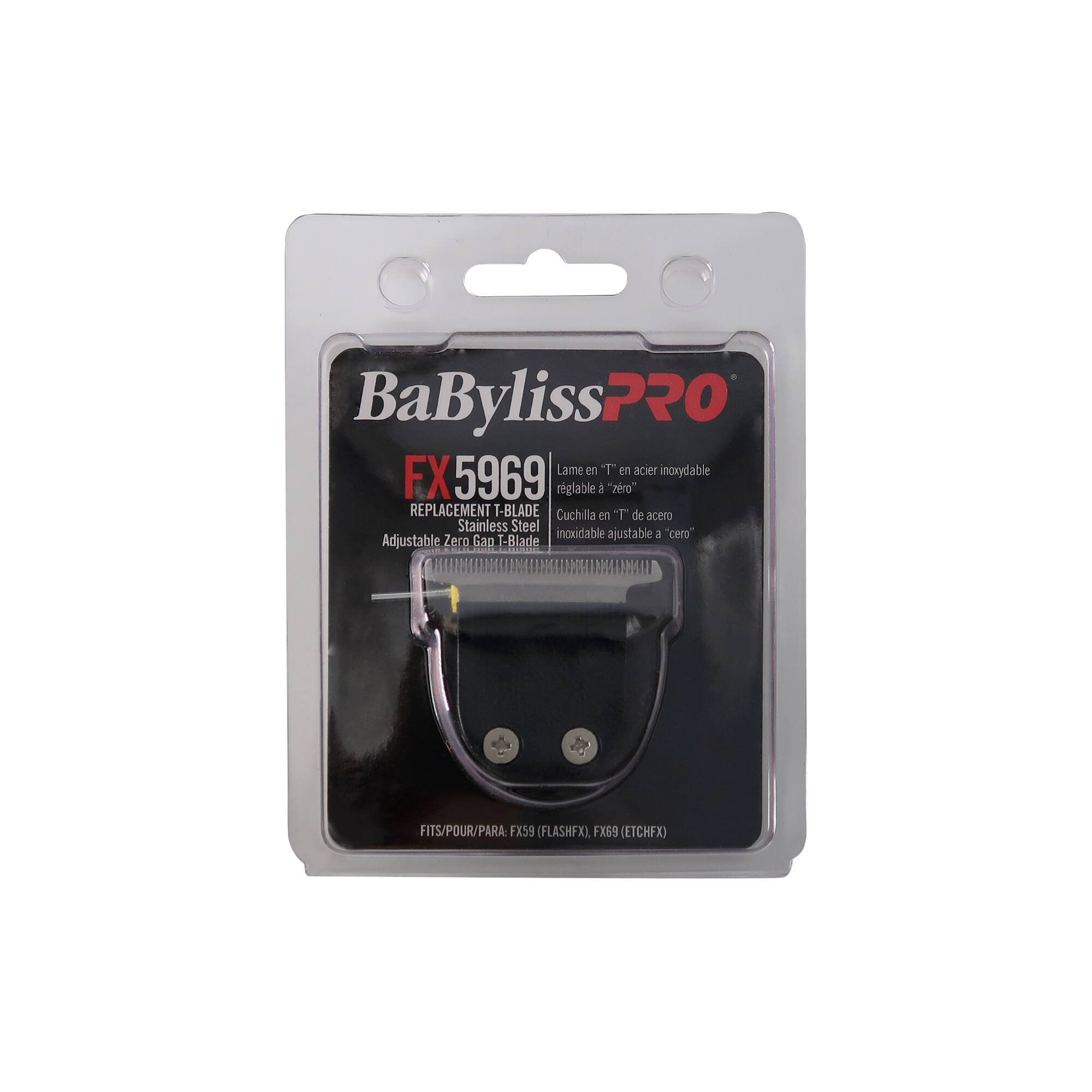 Alt View 1. Babyliss - BaByliss Pro Barberology FlashFX / EtchFX Replacement Blade with Brush + 9" Comb - Black.