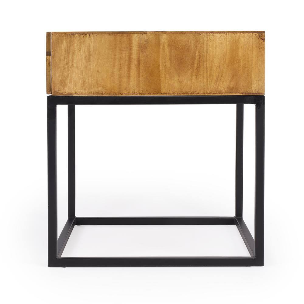 Back. Butler Specialty - Brixton Iron & Wood End Table - Multi-Color.