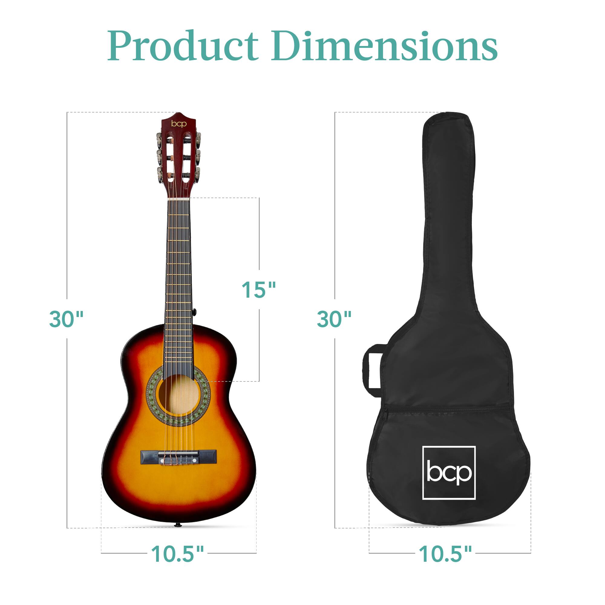Product Dimensions

- Guitar: 30" x 15" x 10.5"
- Case: 30" x 10.5"