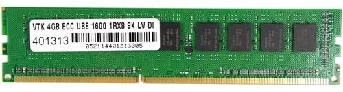 Visiontek - Refurbished Excellent - 900711 4 GB Memory Module - DDR3 ECC SDRAM - 240-Pin DIMM - PC3-12800 - 1600 MHz - Green