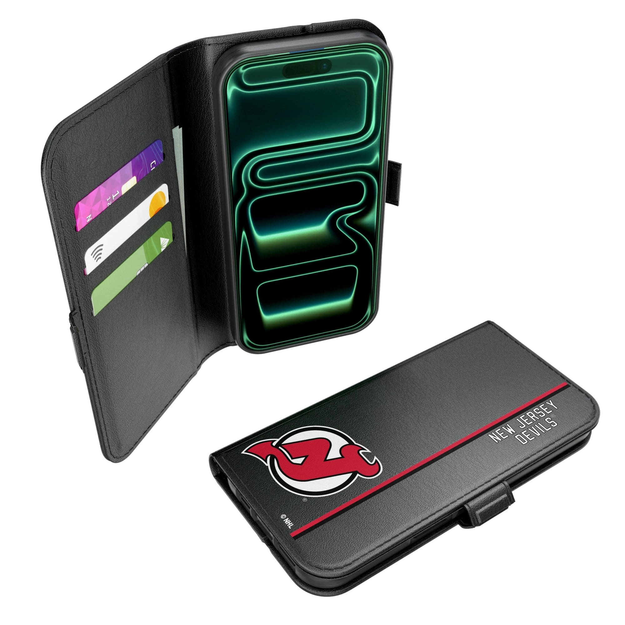 Keyscaper - NHL - New Jersey Devils iPhone Folio 2.0 Case - 17 Pro Max - Black price history on PriceWatchPro