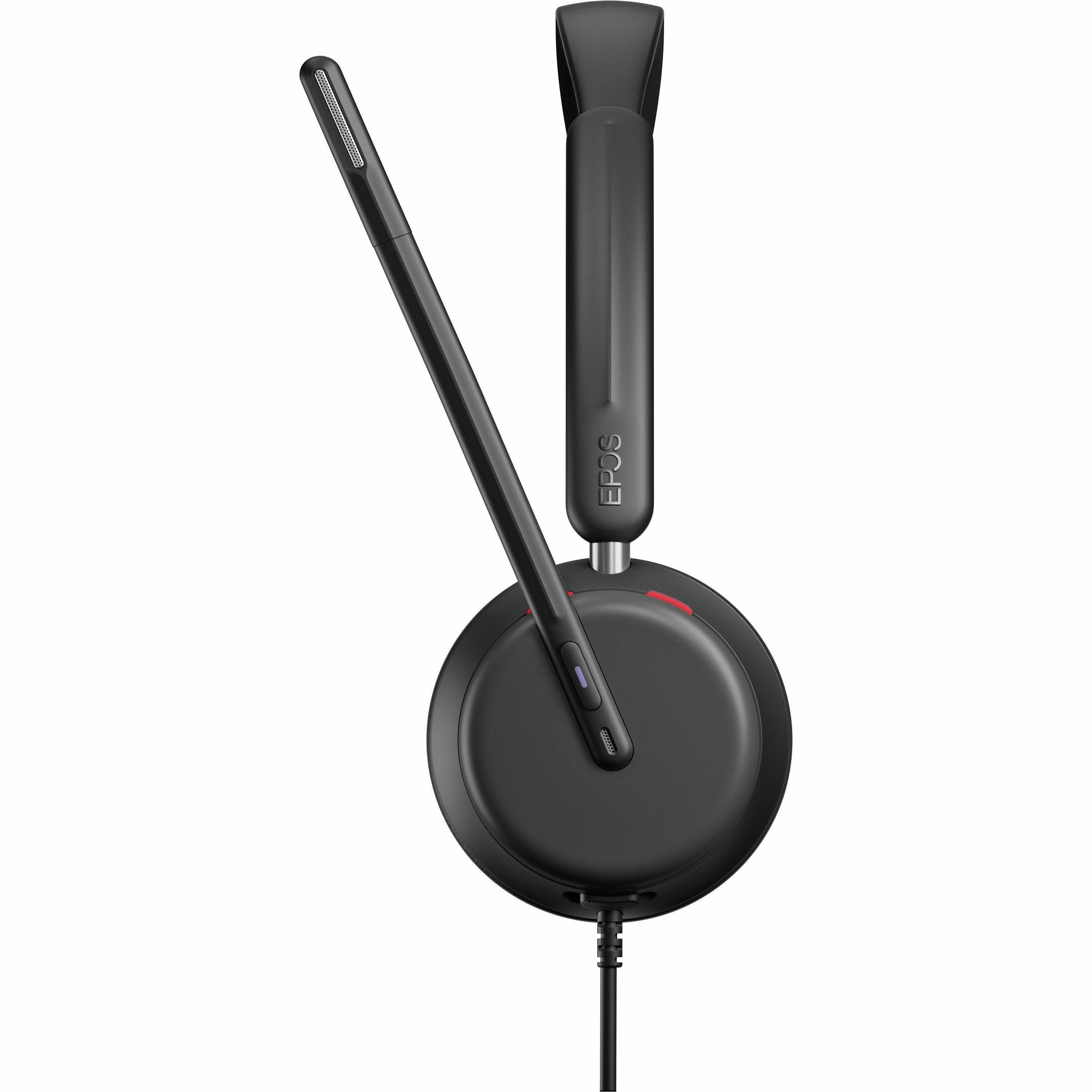 Alt View 1. EPOS - EPOS IMPACT 860T Headset - Microsoft Teams Certification - Stereo - USB Type C - Wired - On-ear, Over-the-head - Unknown.