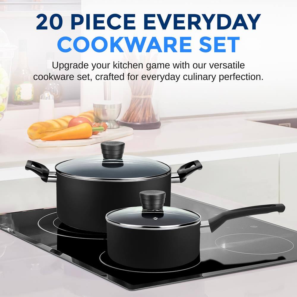 20 PIECE EVERYDAY COOKWARE SET

Upgrade your kitchen game with our versatile cookware set, crafted for everyday culinary perfection.