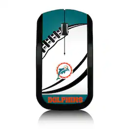 Keyscaper - Miami Dolphins Passtime Design Wireless Mouse - Wireless - Multicolor