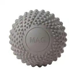 MassaMax - 2.7-in. Textured Silicone Deep Tissue Massage Ball for Feet and Full-Body Muscle Relaxation - Gray